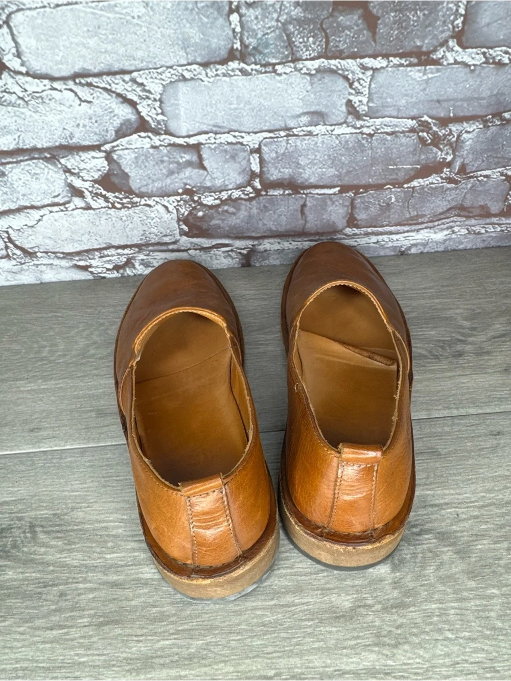 Astorflex Patnoflex Travel Loafer Brown Leather Slip On Shoes Men Sz 41EU/8M US